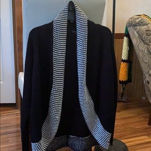 Christine Gerard Black and White Cardigan Size XL